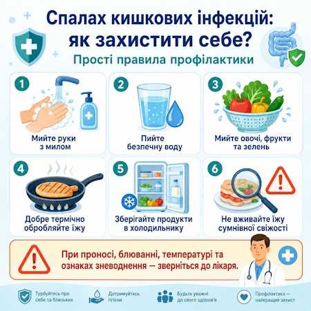 Кишкові інфекції: як захистити себе та рідних